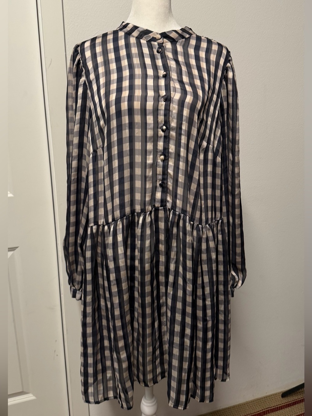 H&M Gingham Babydoll Dress